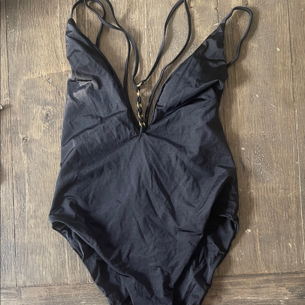 Beach Bunny Black One Piece Swimsuit